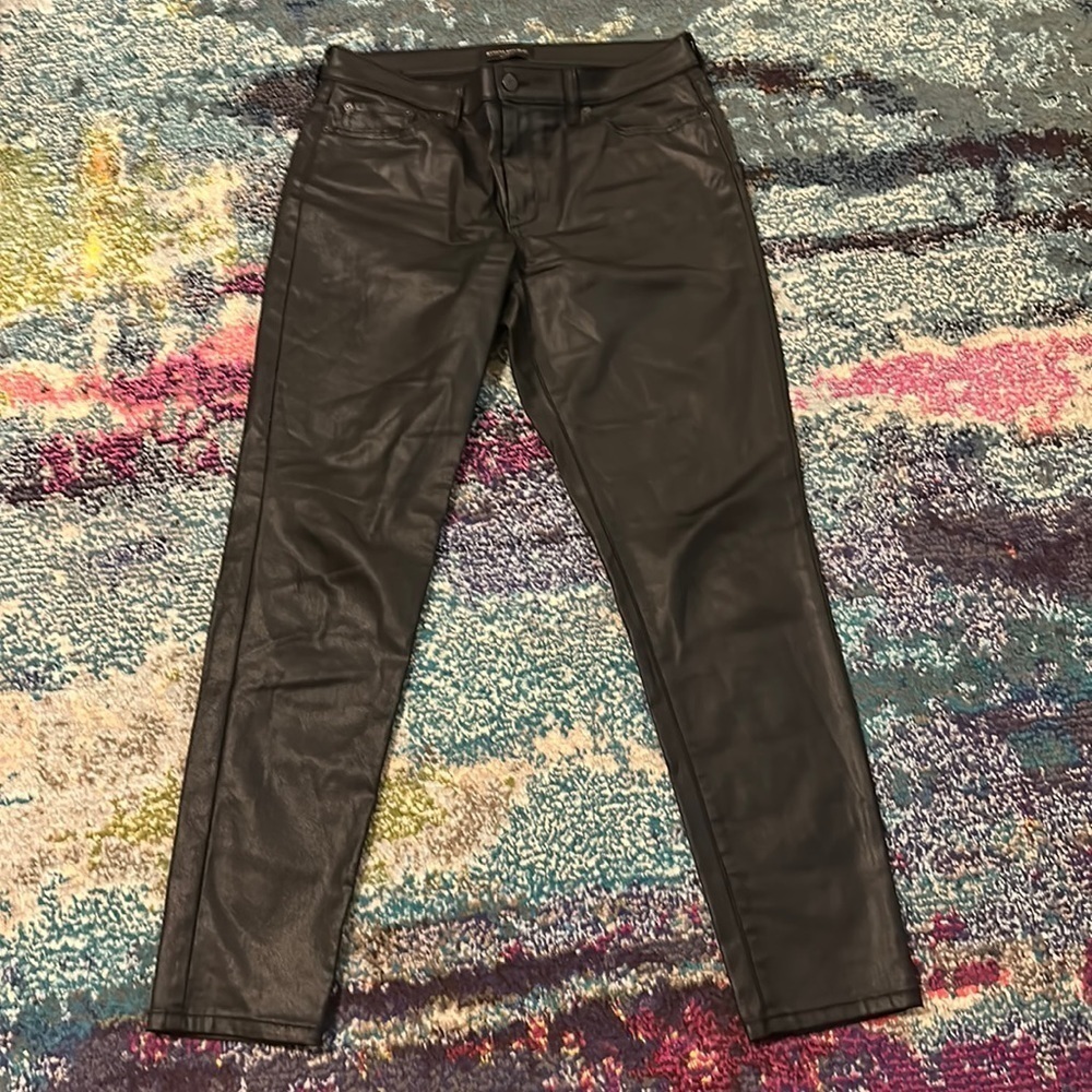 Banana Republic Skinny Fit Faux Leather Jeans